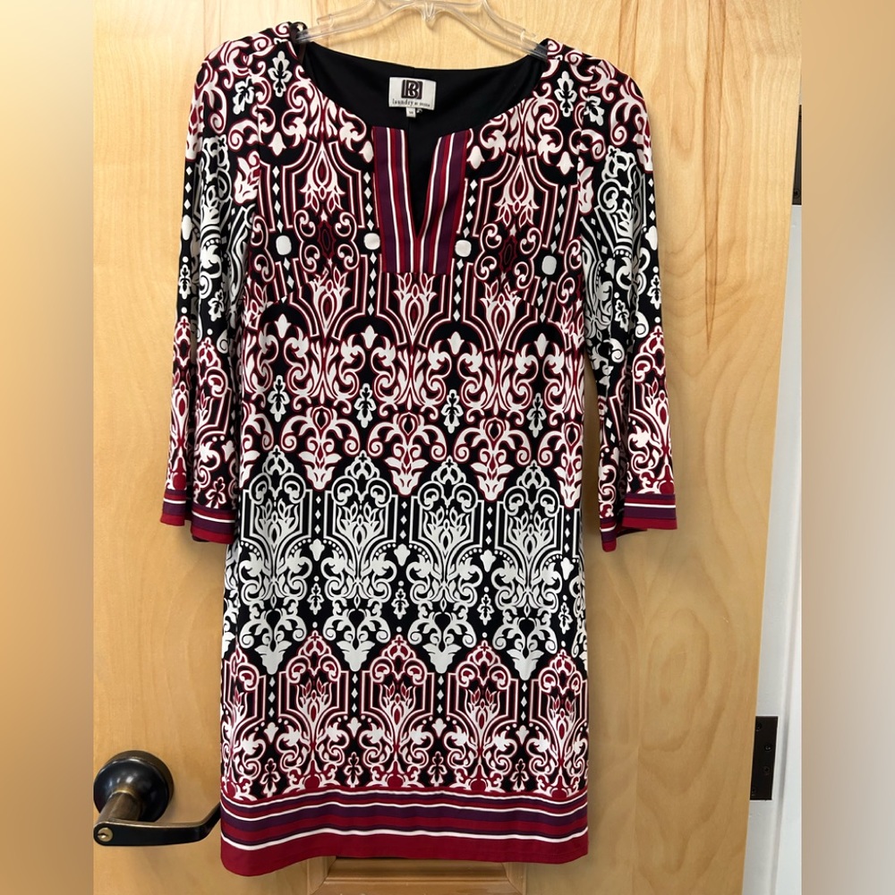 Laundry by Design red black shift dress Size 10
